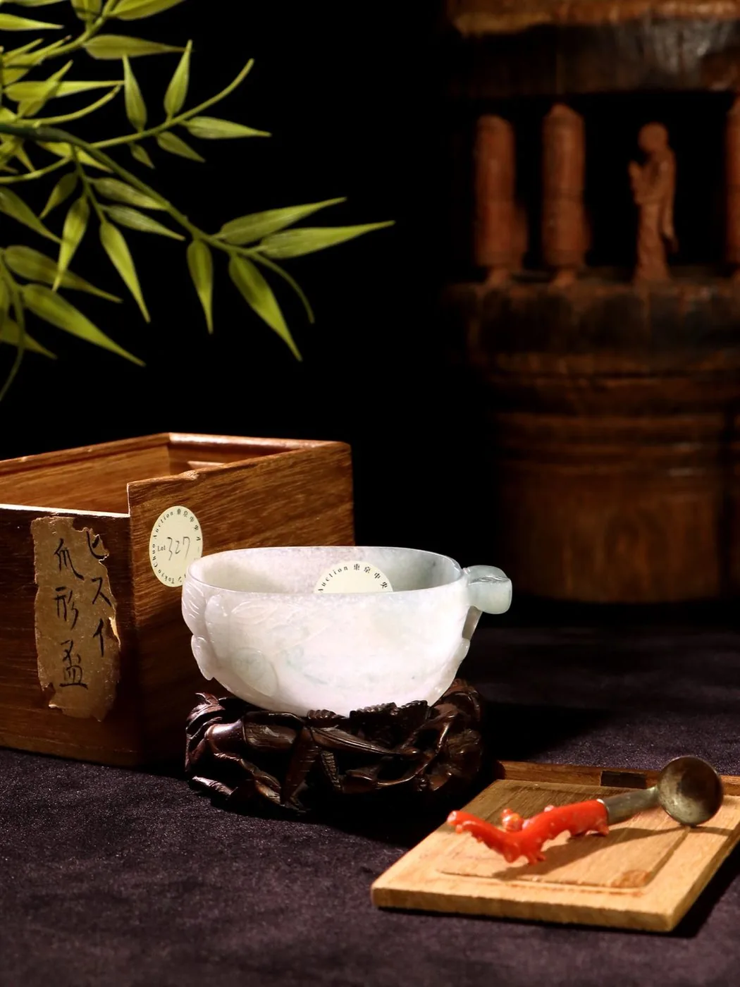 翡翠文房洗 · 文人静物